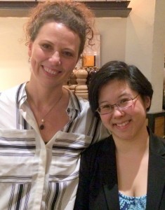 Kimberly Woo (right) with her advisor Dr. Lorena Llosa